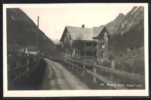 AK Brand, Cafe Jägerheim gegen die Berge