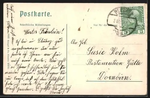 AK Bludenz, Partie in der Hauptstrasse