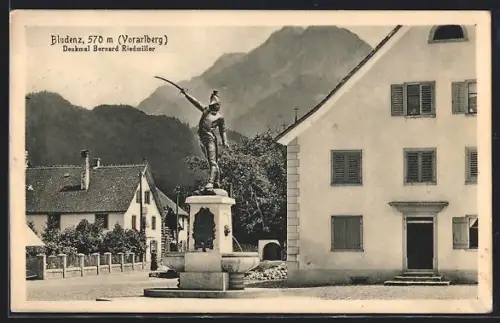 AK Bludenz, Denkmal Bernard Riedmiller