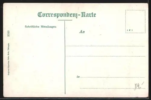 AK Bludenz, Hauptstrasse mit Denkmal