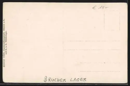 Foto-AK Brucker Lager, I. M. G. Kurs Gruppe I 1916, Soldaten in Uniformen