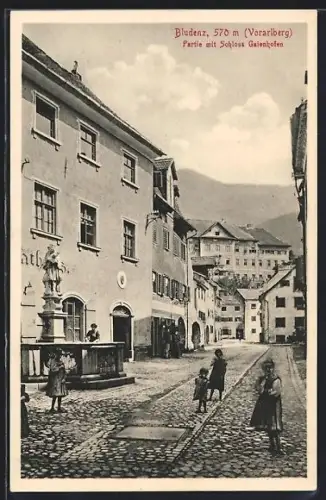 AK Bludenz /Vorarlberg, Partie mit Schloss Gaienhofen