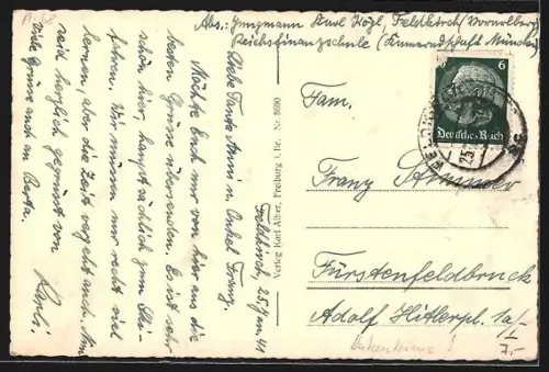 AK Feldkirch /Vorarlberg, Reichsfinanzschule mit 