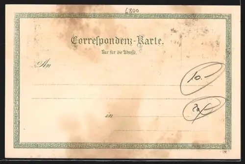 Lithographie Feldkirch /Vorarlberg, Totalansicht, Churer Thor, Schloss Schattenburg und Stella Matutina