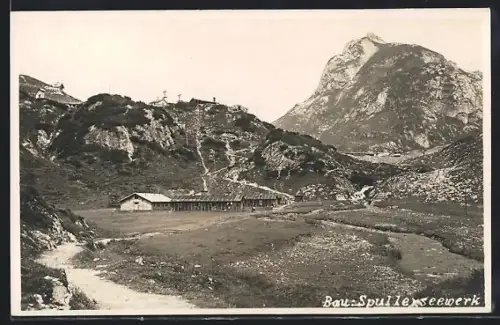 AK Schafberg, Spullerseewerk mit Berglandschaft