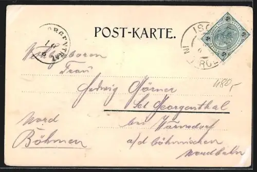 AK Schruns /Montafon, Teilansicht des Ortes und zwei Frauen Trachten