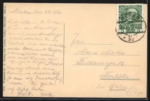 AK Meran /Südtirol, Schloss Labers, Zielspitze, Gfwallwand, Roteck, Tschigat, Rötelspitzen