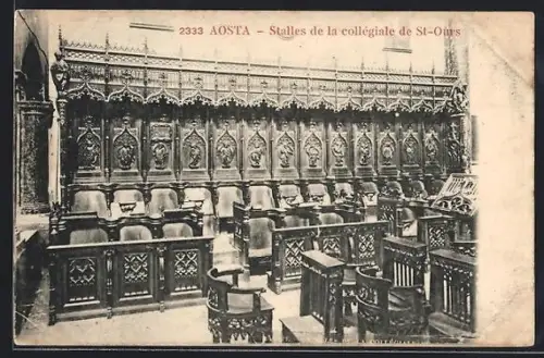 AK Aosta, Stalles de la collégiale de St-Ours