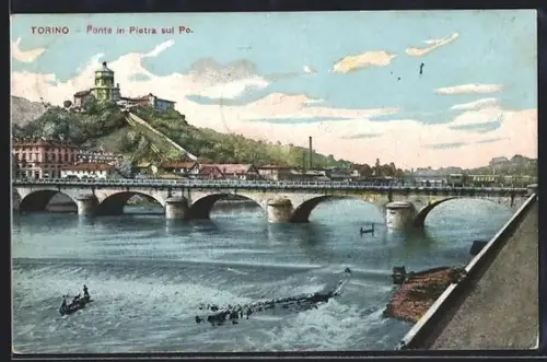 AK Torino, Ponte in Pietra sul Po