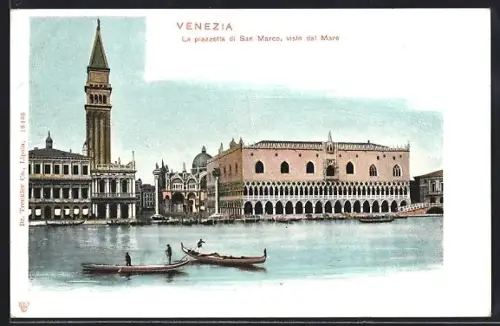 AK Venezia, La piazzetta di San Marco, visto dal Mare