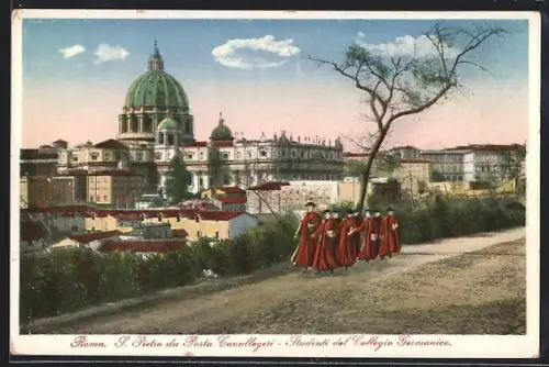 AK Roma, S. Pietro da Porta Cavallegeri, Studenti del Collegio Germanico
