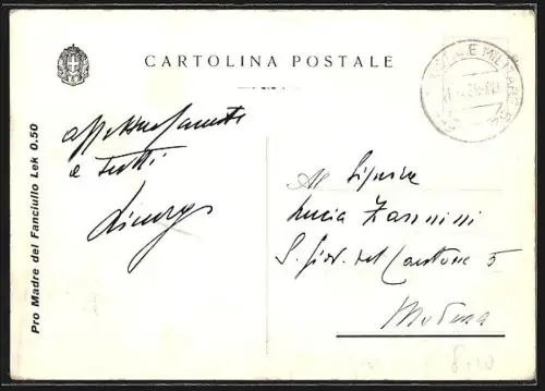 AK Valona, II. R. Consolato d`Italia