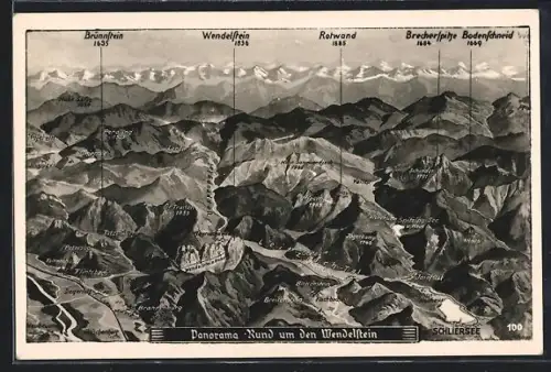 AK Schliersee, Panorama rund um den Wendelstein