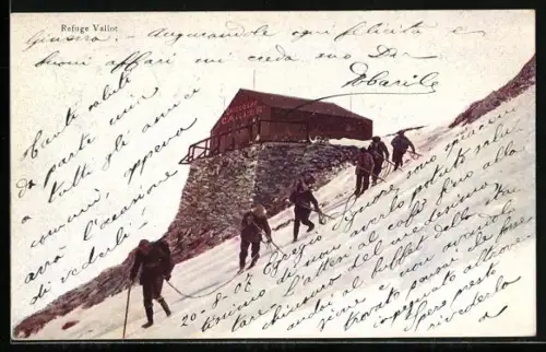 AK Refuge Vallot, Reklame Chocolat Cailler, F.-L. Cailler Chocolat