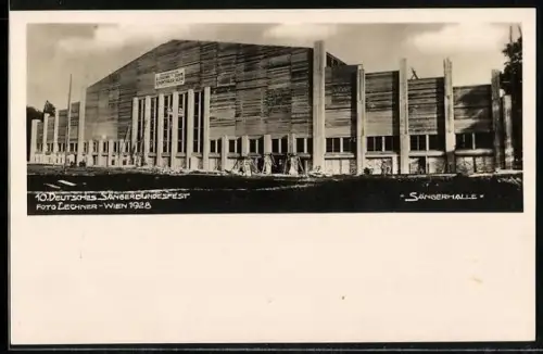 AK Wien, 10. Deutsches Sängerbundesfest 1928, Sängerhalle