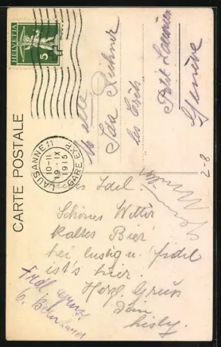 AK Soldat schreibt in der Kaserne einen Brief