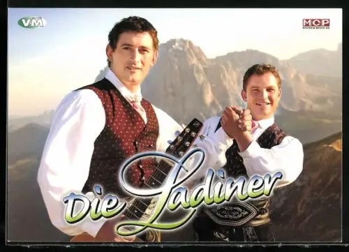 AK Musiker des Duos Die Ladiner in Trachtenkleidung