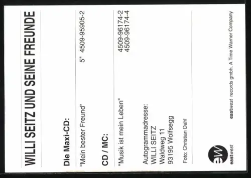 AK Musiker Willi Seitz und seine Freunde, Autogramme