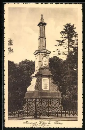 AK Tilburg, Monument Willehm II.