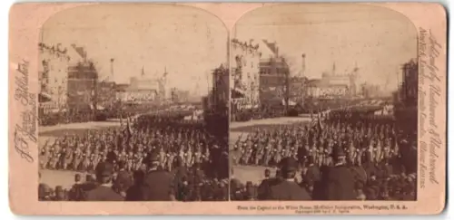 Stereo-Fotografie J. F. Jarvis, Washington D.C., Ansicht Washington D.C., From the Capitol to the White House
