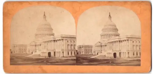 Stereo-Fotografie Bell & Bro., Washington D.C., Ansicht Washington D.C., The U.S. Capitol
