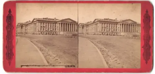 Stereo-Fotografie C. W. Woodward, Rochester /NY, Ansicht Washington D.C., Treasury Department