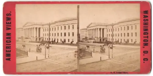 Stereo-Fotografie unbekannter Fotograf, Ansicht Washington D.C., U. S. Patent Office