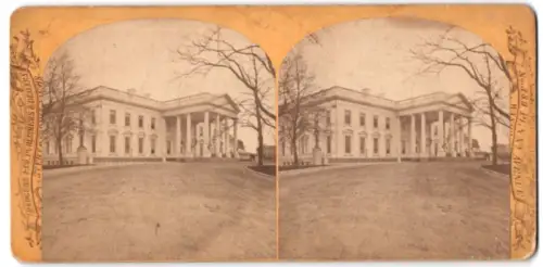 Stereo-Fotografie Rodgers & Co., Washington D.C., Ansicht Washington D.C., The White House