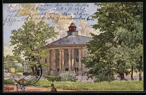 Künstler-AK Ernst Kutzer: Richard Wagner: Bad Kissingen, Neues Kgl. Konversationshaus