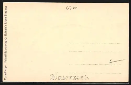 AK Bürserberg, Ortspartie mit Bergen