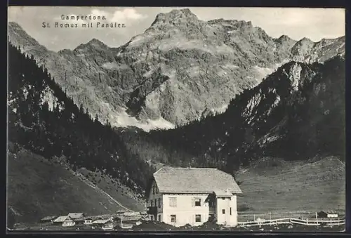 AK Nenzing, Gasthof Gamperdona, St. Rochus mit Panüler