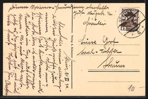 AK Schlins /Vorarlberg, Teilansicht mit Kirche