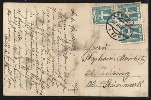 AK Geweinstal /N. Ö., Totalansicht mit Kirche