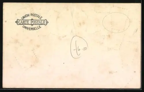 AK Japan, Briefmarken, Fahnen