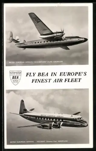 AK British European Airways, Elizabethan Class & Viscount Discovery Class Flugzeuge