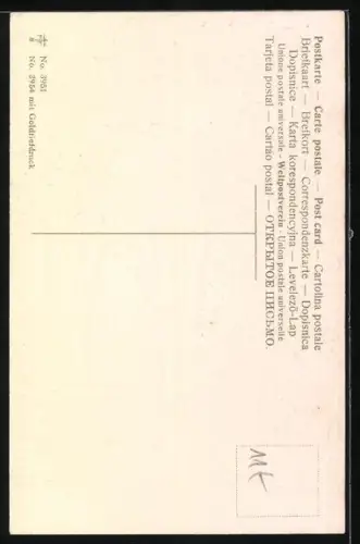 AK Küssendes Liebespaar