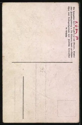 Lied-AK Anton Günther NR 24: Grüss dich Gott mei Arzgebirch