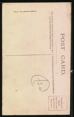 Foto-AK NPG NR: 195, Buchstabe E, Frau im roten Kleid, Kinder am Wasser