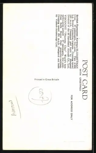 AK British European Airways, Elizabethan Class & Viscount Discovery Class Flugzeuge