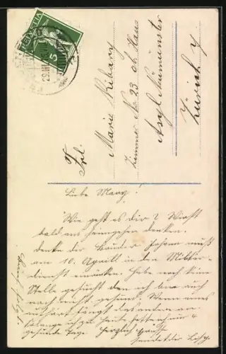 Foto-AK Photochemie Berlin Nr. 2698-2: Kind in Tracht liest ein Buch, Aller Anfang ist schwer