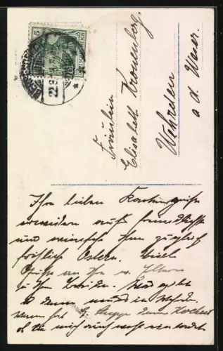 Foto-AK Photochemie Berlin Nr. 5024: Ostergrüsse, Frau mit Zweigen