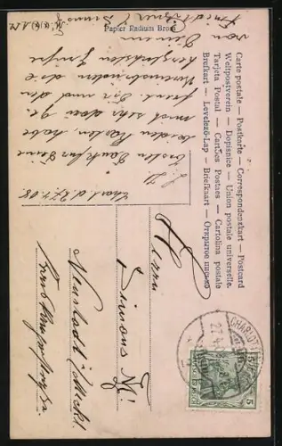 Foto-AK Photochemie Berlin Nr. 4013-6: Frau in Kleid mit Perlenkette unter blühenden Zweigen