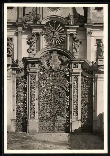 Foto-AK Deutscher Kunstverlag, Nr. 8: Heiligelinde /Ostpr., Wallfahrtskirche, Grünes Tor