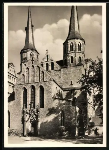 Foto-AK Deutscher Kunstverlag, Nr. 14: Merseburg, Westfront des Merseburger Doms