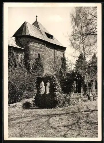 Foto-AK Deutscher Kunstverlag, Nr. 47: Goslar, Kaiserpfalz, Ulrichskapelle von der Gartenseite aus