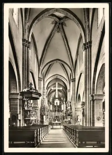 Foto-AK Deutscher Kunstverlag, Nr. 7a: Fritzlar, Stiftskirche St. Peter, Langhaus und Chor