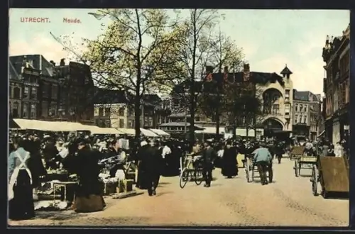 AK Utrecht, Neude, Marktleben