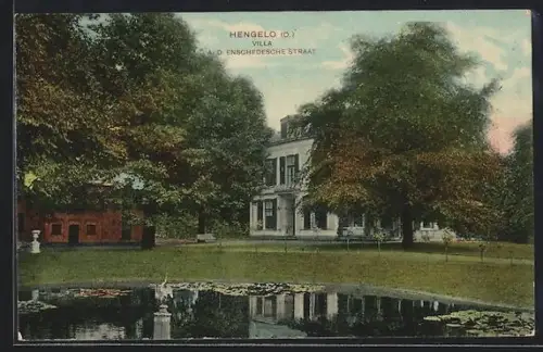 AK Hengelo /O., Villa a. d. Enschedesche Straat