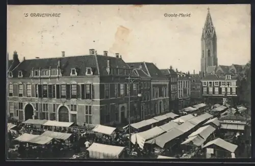 AK `s Gravenhage, Groote-Markt