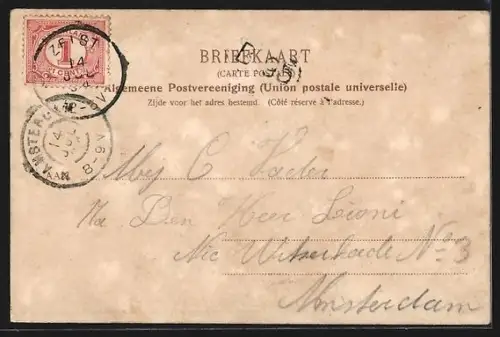 AK Zeist, `t Rond, Pferdebahn